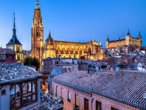 Postal: Vista de la ciudad de Toledo