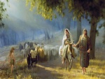 José y María de camino a Belén