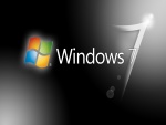 Windows 7 en fondo negro