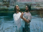 Juan el Bautista bautizando a Jesús