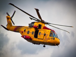 Helicóptero canadiense de rescate