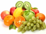 Bonitos colores de las frutas