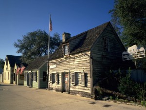 Postal: Antigua casa de la escuela Woodent en los EE.UU.