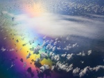 Nubes sobre el arcoíris
