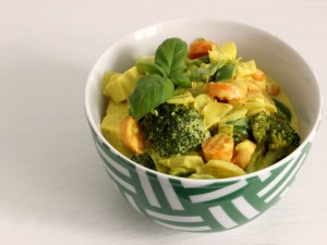 Postal: Verduras al curry