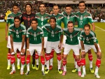 Jugadores de la Selección Mexicana antes del partido