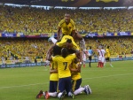 Felicidad de los jugadores de la Selección de Colombia