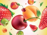Dibujo con frutas