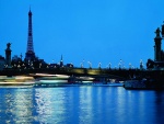 Anochecer azul en París