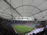 Día de partido en el estadio Fonte Nova (Brasil)