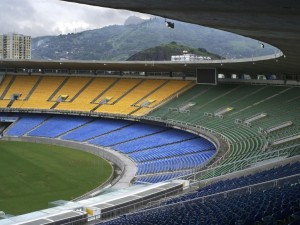 Postal: Gradas en el Estadio de Maracaná (Río de Janeiro, Brasil)