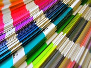 Postal: Tablillas de colores