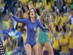 Claudia Leitte y Jennifer López "Ceremonia de Inauguración Brasil 2014"