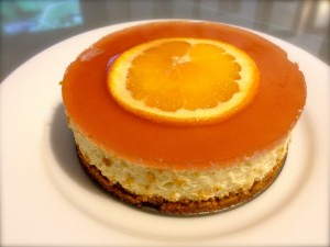 Postal: Cheesecake de naranja