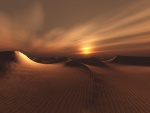 Tibios rayos de sol iluminan las dunas