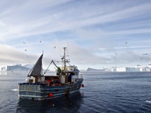 Postal: El barco Ane-Anna Ilulissat, en las aguas de Groenlandia
