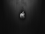 Logo de Apple en un fondo de hexágonos