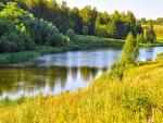 El río Amarillo en la naturaleza