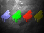 Pianos de varios colores