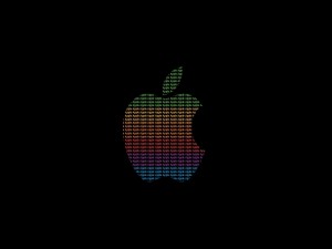 La palabra Apple formando el logo