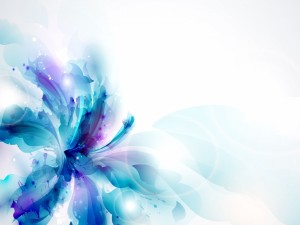 Flor azul abstracta