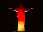 Cristo de Corcovado con los colores de Alemania "Ganador del Mundial Brasil 2014"