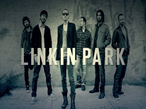 Postal: Los seis integrantes del grupo "Linkin Park"