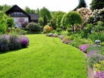 Casa con un maravilloso jardín