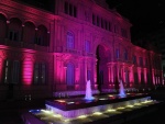La Casa Rosada iluminada (Casa de Gobierno Argentino)