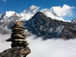 Nubes en el monte Everest, Nepal
