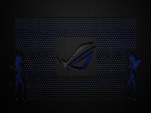Postal: Logo azul de Asus Republic of Gamers