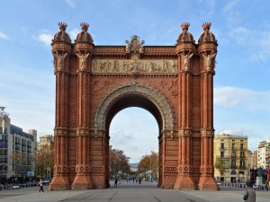 El espectacular Arco de Triunfo de Barcelona