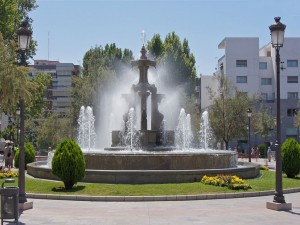 Una fuente en Granada, España