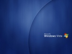 Microsoft Windows Vista en un fondo azul oscuro