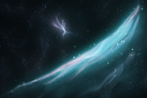 Estrellas y colores en el espacio