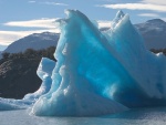 Témpanos (iceberg) en el lago Brazo Norte (Argentina)