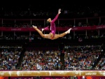 La gimnasta Gabrielle Douglas en los Juegos Olímpicos de Londres 2012