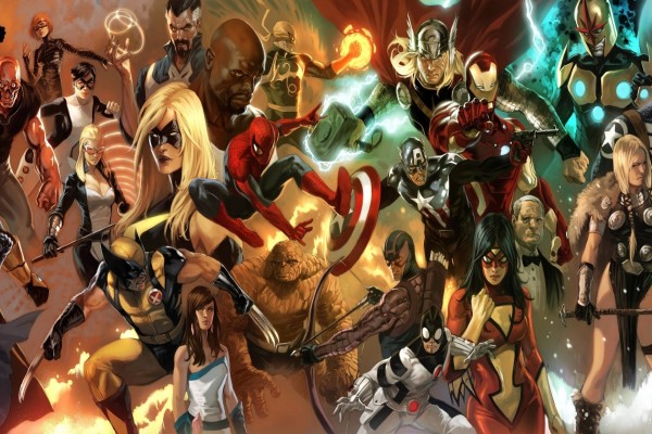 Los superhéroes de los cómics de Marvel