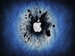 Postal: Logo de Apple abstracto