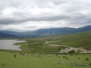 Vista del acceso a los pueblos de El Mollar y Tafí del Valle (Argentina)