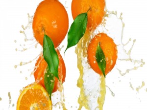 Postal: Jugo de naranjas frescas