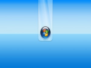 Logo de Windows en un fondo de color azul