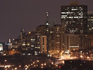 Postal: Noche en Ottawa
