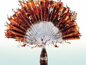 Postal: Abanico Coca-Cola