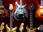 Varias guitarras de rock