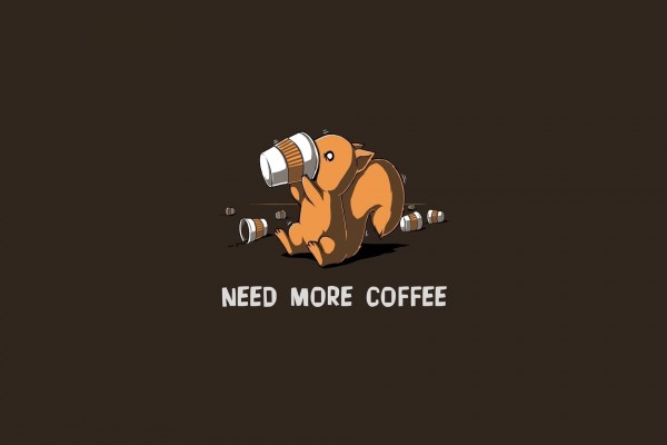 Necesito más café