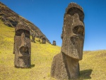 Piedras monolíticas en la Isla de Pascua (Chile)