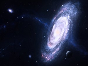 Postal: Dos galaxias lejanas