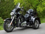 Una moto tres ruedas Harley-Davidson