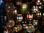 Tienda de lámparas en Marruecos